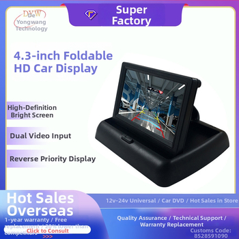 Vizuálny cúvací radar so 4 sondami, dosah detekcie 2,5 m, napájanie 12V, hlasové upozornenia