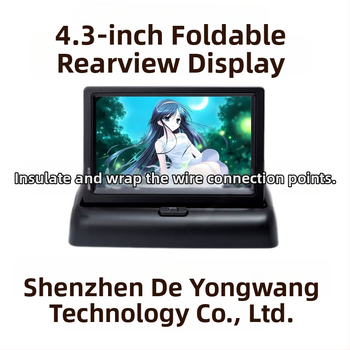 Vizuálny cúvací radar so 4 sondami, dosah detekcie 2,5 m, napájanie 12V, hlasové upozornenia