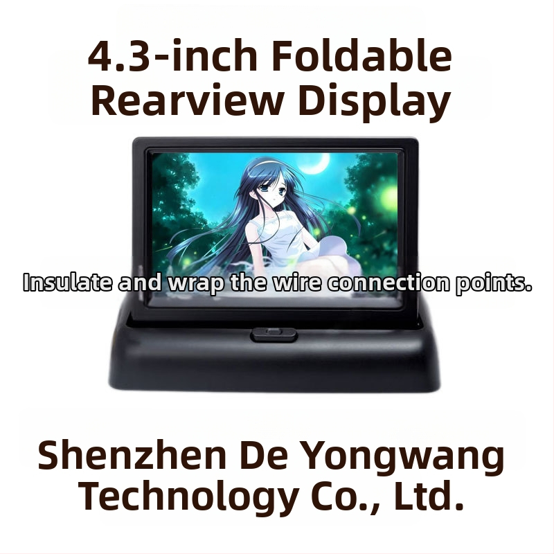 Vizuálny cúvací radar so 4 sondami, dosah detekcie 2,5 m, napájanie 12V, hlasové upozornenia