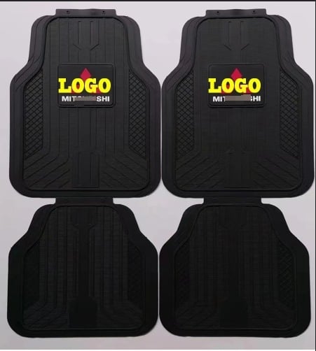 Гумени автомобилни подложки с лого Meiyi, универсални за общи модели, водоустойчиви и лесни за почистване, с възможност за персонализирана обработка