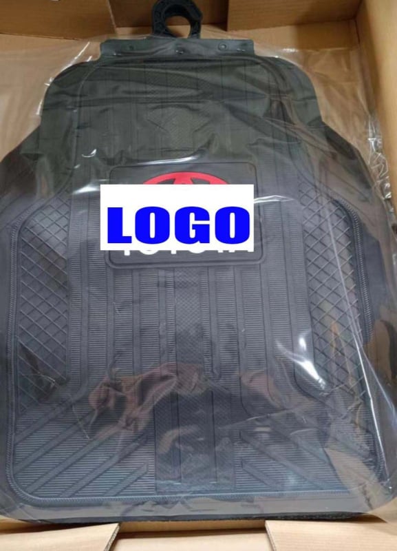 Гумени автомобилни подложки с лого Meiyi, универсални за общи модели, водоустойчиви и лесни за почистване, с възможност за персонализирана обработка