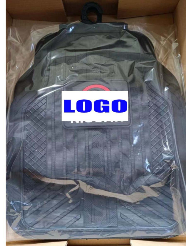 Гумени автомобилни подложки с лого Meiyi, универсални за общи модели, водоустойчиви и лесни за почистване, с възможност за персонализирана обработка