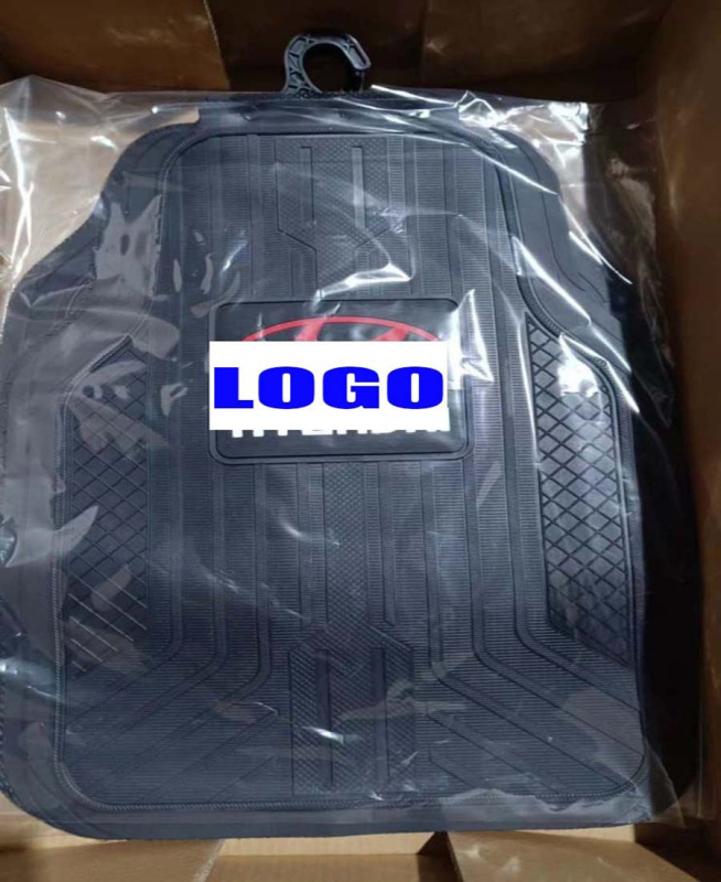 Гумени автомобилни подложки с лого Meiyi, универсални за общи модели, водоустойчиви и лесни за почистване, с възможност за персонализирана обработка