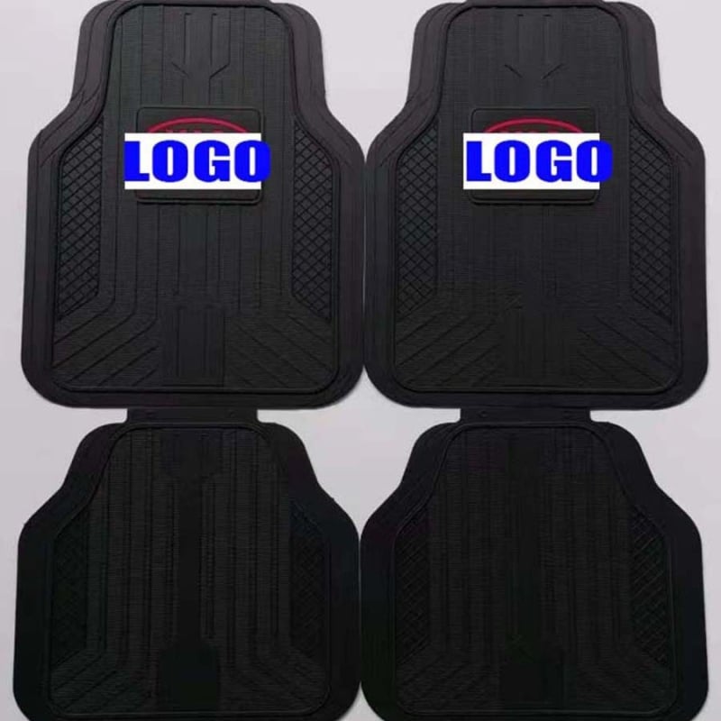 Гумени автомобилни подложки с лого Meiyi, универсални за общи модели, водоустойчиви и лесни за почистване, с възможност за персонализирана обработка