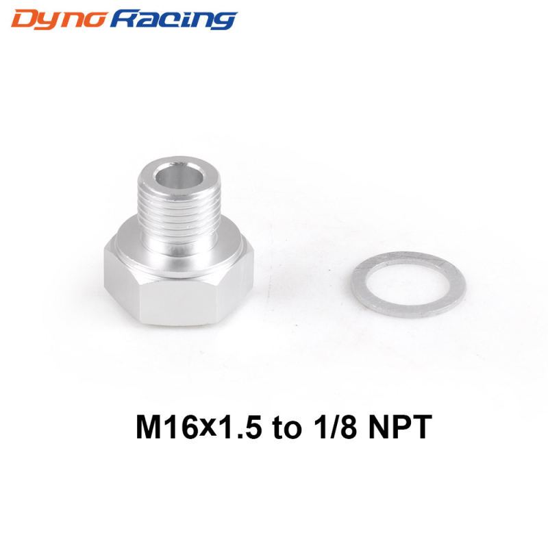 Adapter senzora tlaka ulja za GM LS - Dyno Racing BX101801, aluminij, prilagođena obrada dostupna