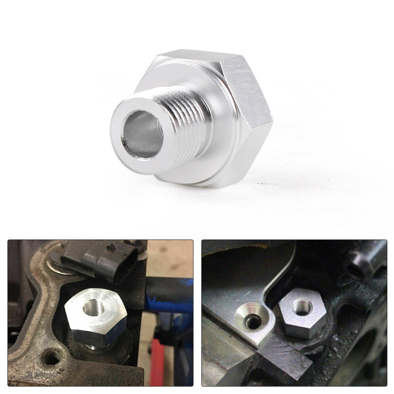 Adapter senzora tlaka ulja za GM LS - Dyno Racing BX101801, aluminij, prilagođena obrada dostupna