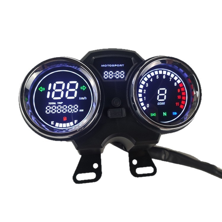 Instrument ploča motocikla Tiansheng Runtong, materijal ABS/PP/PMMA, točnost mjerenja 1%, težina 1,2 kg