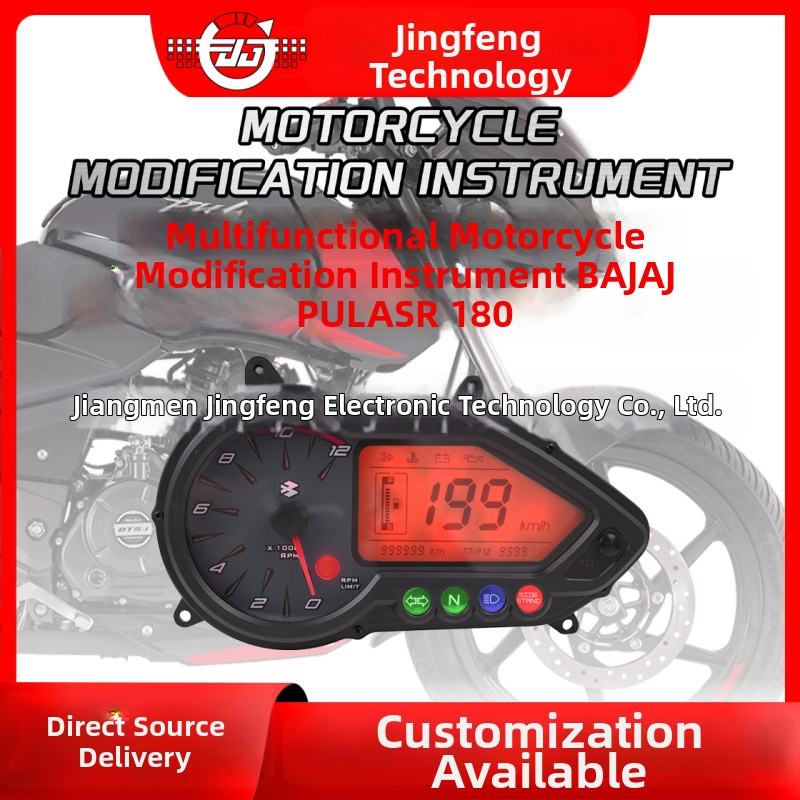 Digitálny LCD prístroj na motocykl Bajaj Pulsar 180, 12V, značka JG, kompatibilný Bajaj180