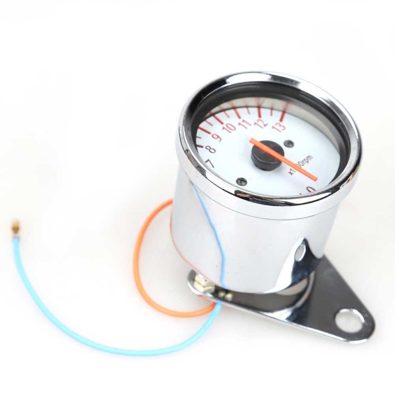 Тахометр за мотоциклет, модел ZS-1.3-1.6, 12V, мощност 1W, съвместим с 12V универсални модели