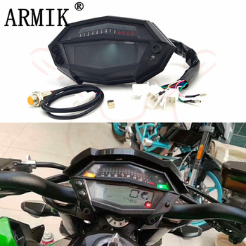 Univerzalni digitalni LCD tahometar za motocikl s odometrom Kawasaki Z1000 – model MD-YB-001, materijal ABS + LCD