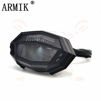 Univerzalni digitalni LCD tahometar za motocikl s odometrom Kawasaki Z1000 – model MD-YB-001, materijal ABS + LCD