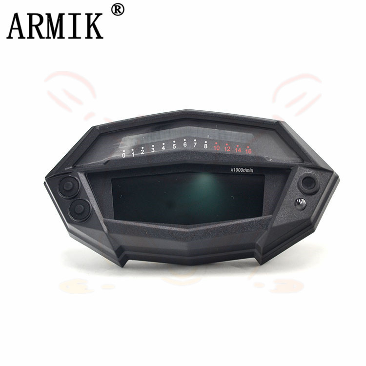 Univerzalni digitalni LCD tahometar za motocikl s odometrom Kawasaki Z1000 – model MD-YB-001, materijal ABS + LCD