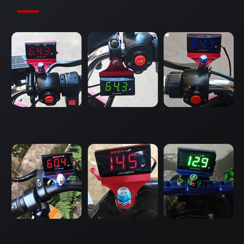 LCD voltmetar za univerzalna električna vozila — digitalni zaslon, univerzalna kompatibilnost, dodatak za modifikacije