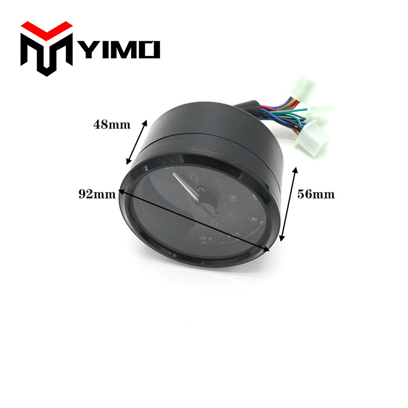 Мотоциклетно LCD приборна табло със одометър, тахометър, спидометър и индикатор за масло (12V, 5W, YIMO, Universal)