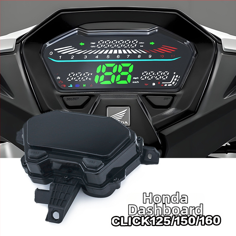 LCD budík pre motorku VARIO125/CLICK125/150/160 – 12V, model VARIO125/CLICK125/150/160, kompatibilný s HONDA VARIO125/CLICK125/150/160, SHARK POWER