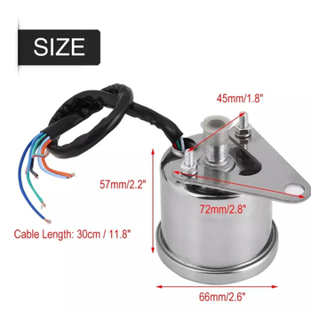 Instrument ploče za motor - retro-modificirani LED LCD mjerač, univerzalna kompatibilnost (Marka: Moore locomotive; Model: MR61702; Materijal: Metal; Točnost mjerenja: 1; Kompatibilni modeli: Univerzalni)