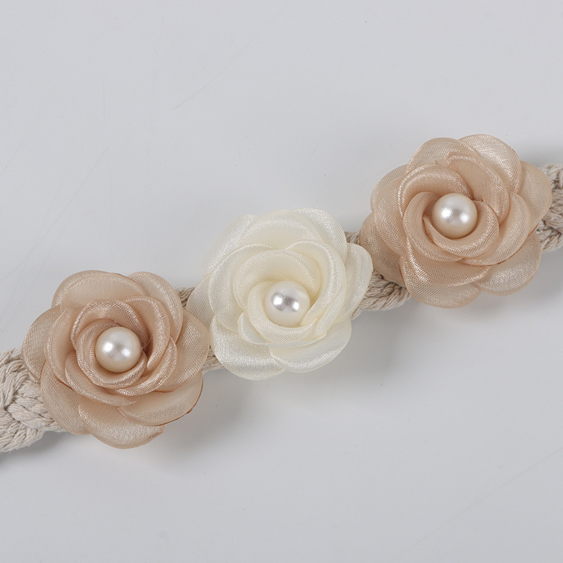 Bandă pentru perdea cu împletitură florală - Aoxiao, din fire de bumbac și fibră chimică, stil modern minimalist