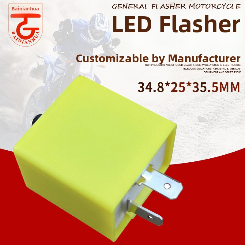 LED blikač na motocykel s nastaviteľnou frekvenciou - 12-30V, 50W, model 311-13, kompatibilný s väčšinou motocyklov