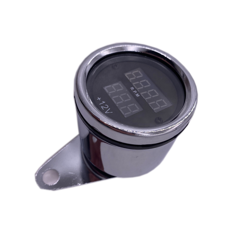 Motociklistički instrument panel sa brzinomjerom, odometrom, pokazivačem razine goriva i LCD tahometrom — 12V, univerzalno, SLGJMP