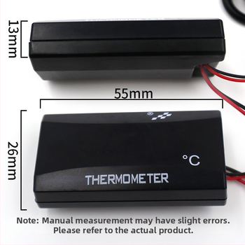 Pokazatelj temperature vode za motocikle s LCD zaslonom, universalan za motocikle i električna vozila