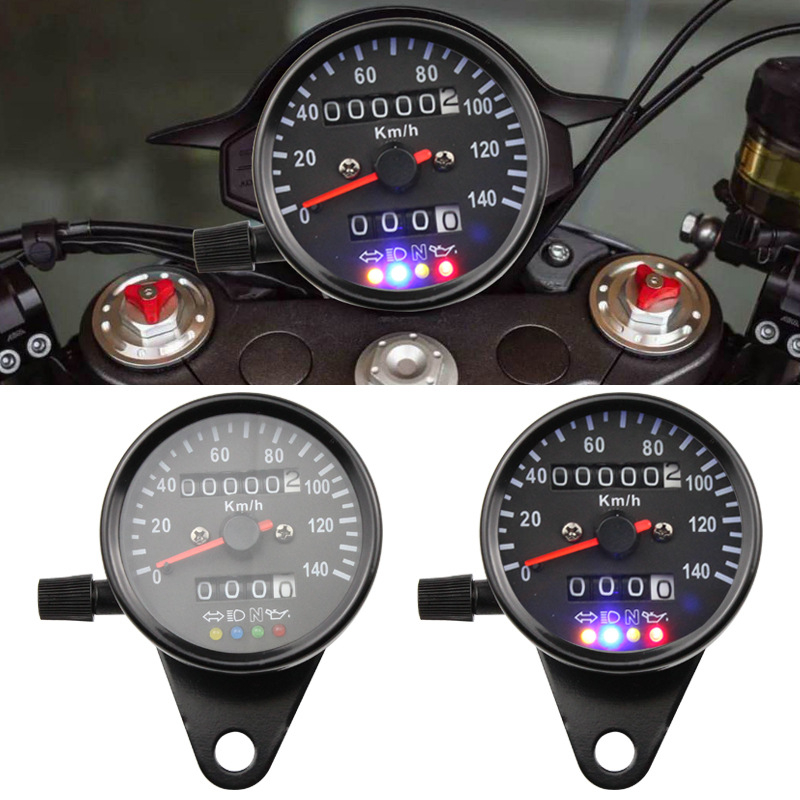 Retro instrument ploča za motocikl, metalna konstrukcija, točnost 0,05, univerzalno za motocikle