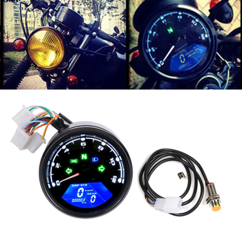 Instrument LCD universal pentru motocicletă – Tachometru, Vitezometru, Odometru, 12V
