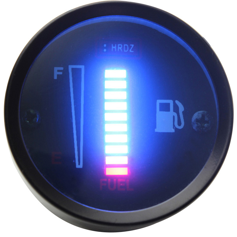 Pokazivač razine goriva za automobile i motocikle, model B3049, elektroplatinirano željezo, LED, 12V