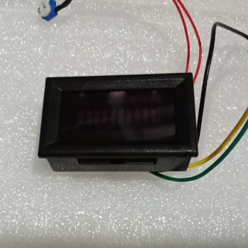 LED mjerač goriva s ravnom trakom za automobile i motocikle, 12V, plastično plavo kućište