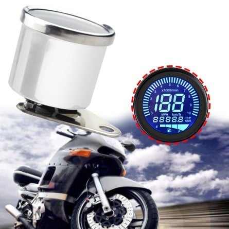 Univerzalni digitalni instrument ploča za motocikle s LCD zaslonom, brzinomjerom i odometrom, retro tachometar indikator za motocikle i ATV