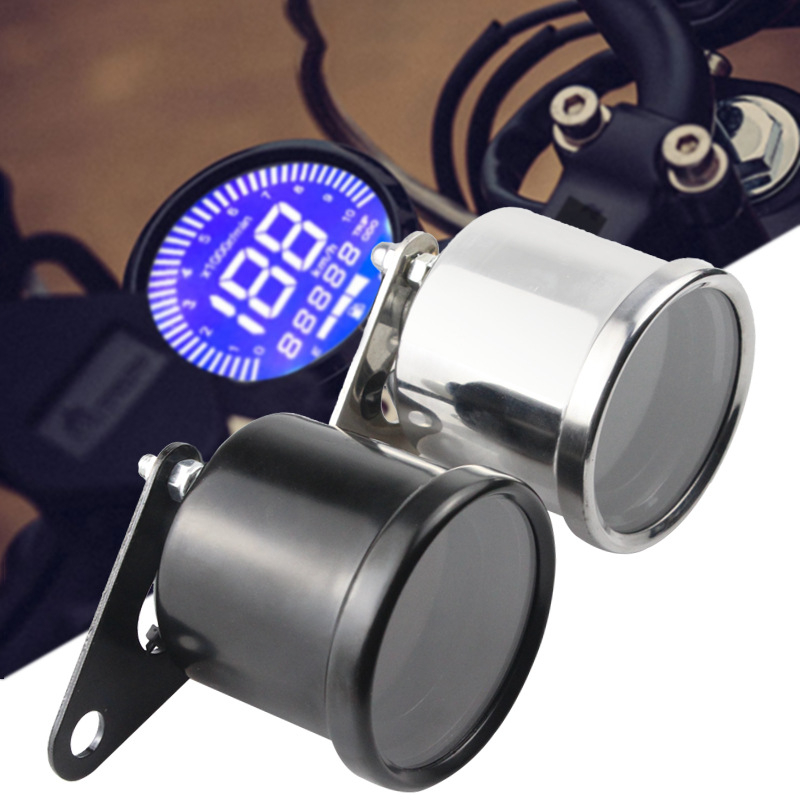 Univerzalni digitalni instrument ploča za motocikle s LCD zaslonom, brzinomjerom i odometrom, retro tachometar indikator za motocikle i ATV