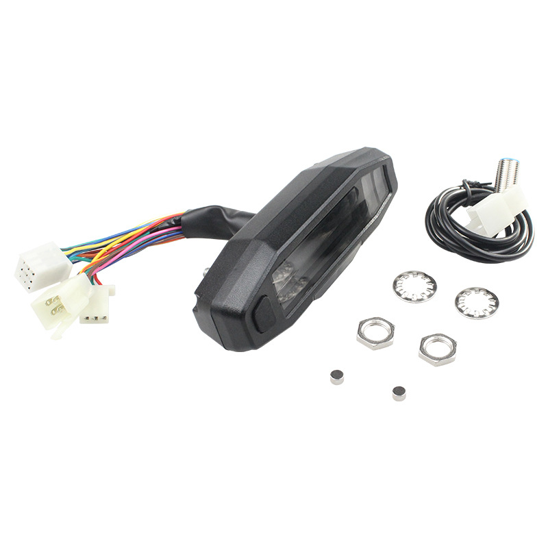 Motocikl mini HD LCD elektronička instrument ploča: brzomjer, tahometar i indikator razine goriva; ABS; težina 209 g; model Motorcycle modification