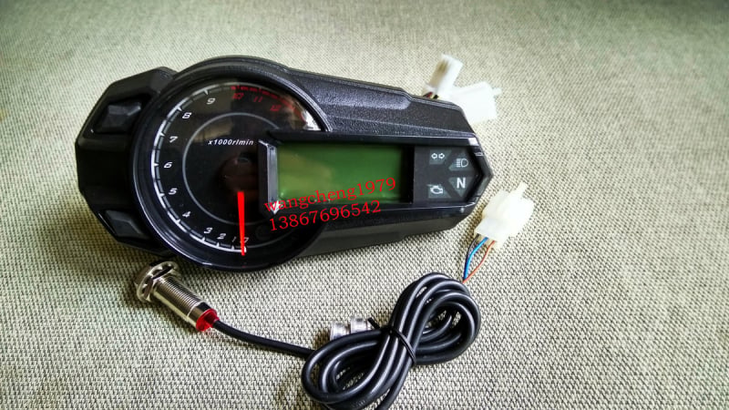 LCD instrument ploča za motocikl s golim upravljačem – mjerač okretaja i mjerač ulja, N1-6 indikator stupnja, Boyang BYXBL