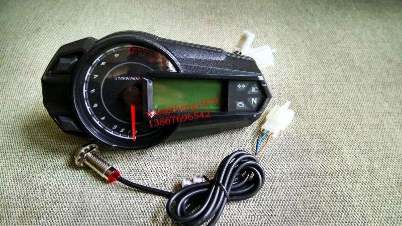 LCD instrument ploča za motocikl s golim upravljačem – mjerač okretaja i mjerač ulja, N1-6 indikator stupnja, Boyang BYXBL