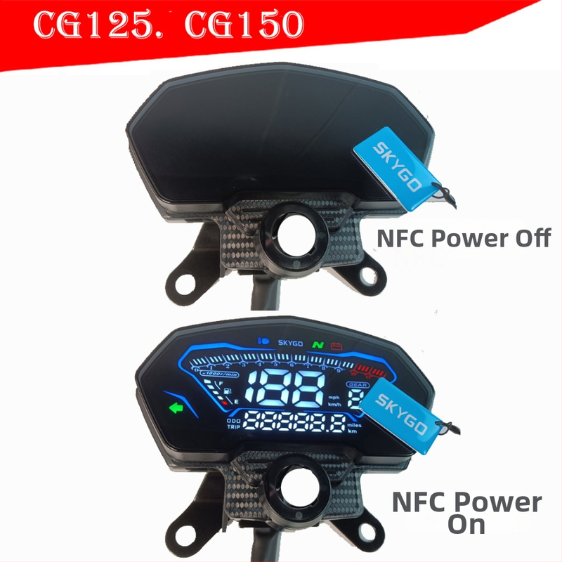 Motocikl instrument ploča s NFC kartice za aktivaciju, 12V, vodootporna, anti-fog, anti smetnji - kompatibilno s Honda CG125/CG150