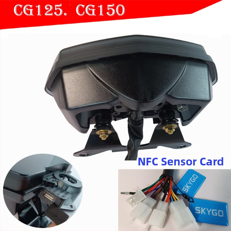 Motocikl instrument ploča s NFC kartice za aktivaciju, 12V, vodootporna, anti-fog, anti smetnji - kompatibilno s Honda CG125/CG150
