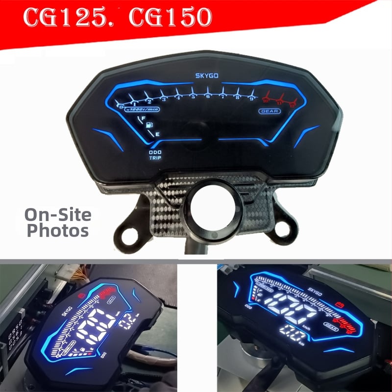 Motocikl instrument ploča s NFC kartice za aktivaciju, 12V, vodootporna, anti-fog, anti smetnji - kompatibilno s Honda CG125/CG150
