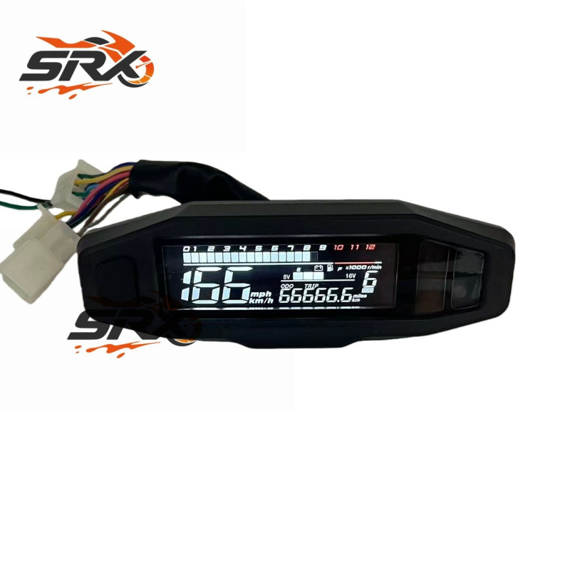 SRX KR200 Univerzalni Mini LCD Brzinomjer i Indikator Razine Ulja – 12V