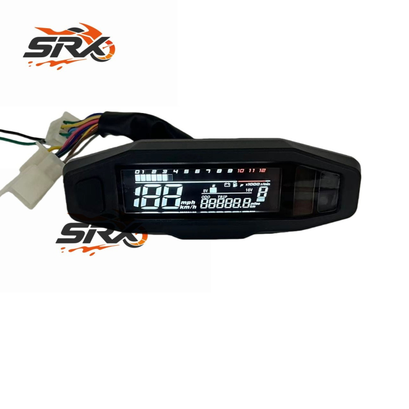 SRX KR200 Univerzalni Mini LCD Brzinomjer i Indikator Razine Ulja – 12V