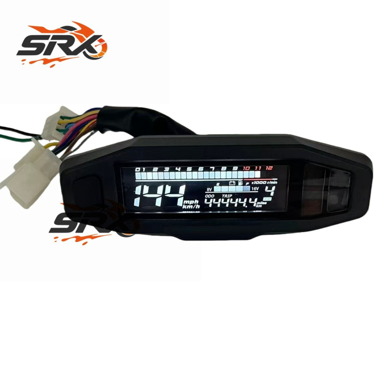 SRX KR200 Univerzalni Mini LCD Brzinomjer i Indikator Razine Ulja – 12V