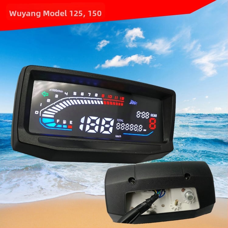 Odomjer za motocikl za Wuyang 125/150 – Zongshen, Model Entrepreneurship 125, Materijal ABS/PP/PMMA, Točnost 1%, Težina 1.3