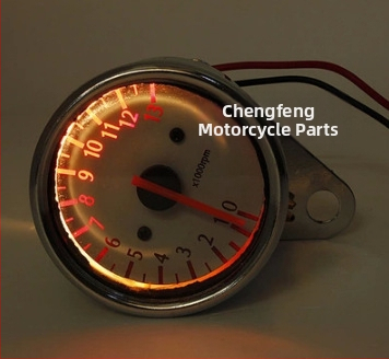 Elektronický tachometer pre motocykle CF-electronic tachometer s digitálnym displejom a ukazovateľom, retro štýl