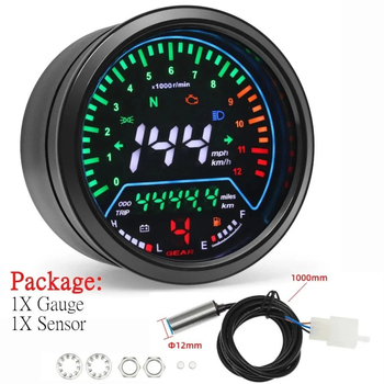 LCD instrument ploča za motocikl – Hourglass Liquid Crystal Meter, ABS plast, 0,4 kg, pogodan za većinu motocikala