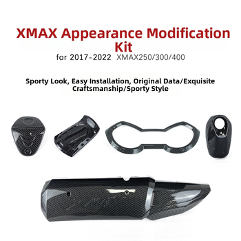 Yamaha XMAX250/300 set za modifikaciju: poklopac spremnika goriva, kućište instrumentne ploče i kućište poklopca ispuha (2017-2022)