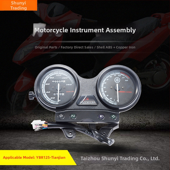Sada palubného panelu motocyklu YBR/Tianjian 125/JYM125-2-B, ABS materiál, hmotnosť 1.20, kompatibilné s YBR/Tianjian 125/JYM125-2-B