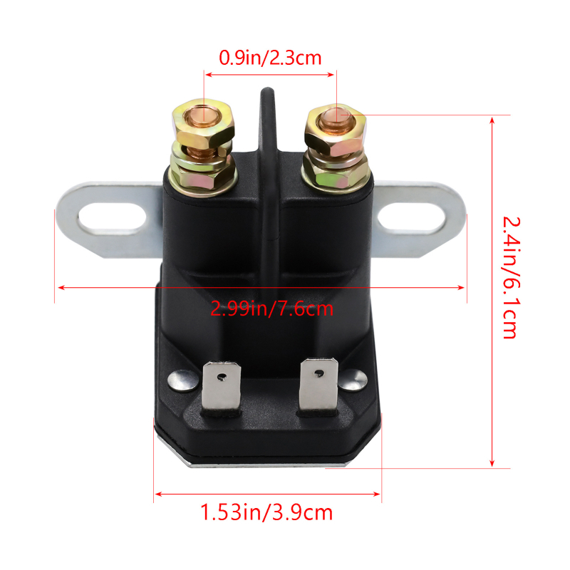 Startno rele AM138068: elektromagnetski prekidač za John Deere MTD Cub Cadet kosilicu; model 1134-2946-02 725-04439 435-151 AM138068, 12V, artikl 1SR055