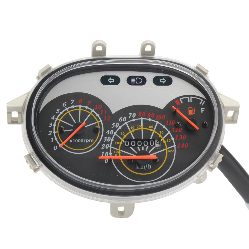 Youcheng Handsome Boy panou de instrumente pentru motocicletă cu tachometru, 12V, 5W