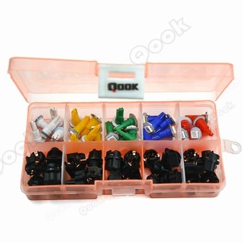 LED лампа за приборния панел на автомобила, модел T5 SMD5050, 12V, 0.2A, 15 lm, 5000K