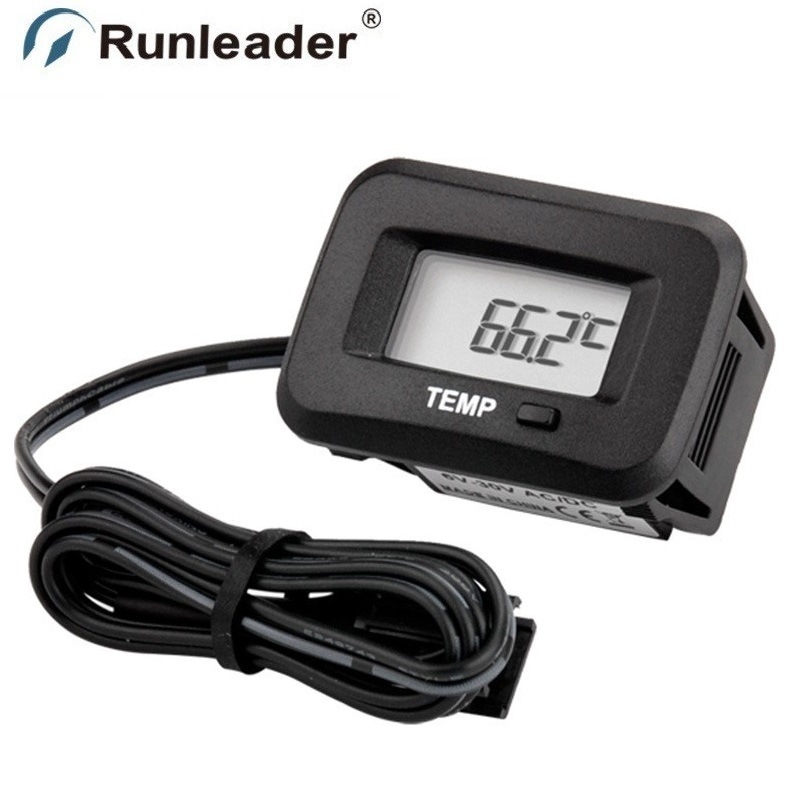 Runleader RL-TM006 PT100 termosztoros digitális hőmérséklet-érzékelő motoros kerékpárhoz és fűnyíróhoz