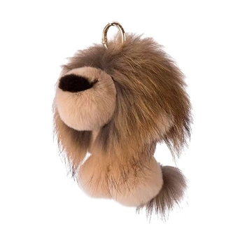 Kulcstartó plüss figura — Simba‑inspirált aranyos oroszlán, anyag Liquid hair (Brand: Ze ze; Anyag: Liquid hair; Stílus: Cute; Típus: Keychain)