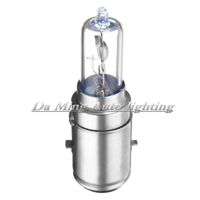 Far motocicletă BA20D, 12V, 35/35W, sticlă de cuarț anti-orbire, lampă halogenă